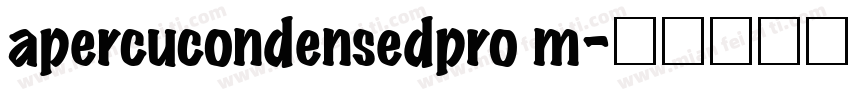 apercucondensedpro m字体转换